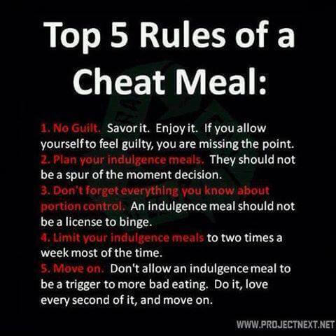 Top5 Rules of a Cheat Meal- Healthy Eating Clean Fitness