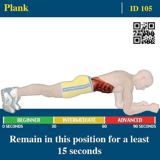 Sixpack Workout - Plank Exercise Healthy Fitness Gym Fit Abs