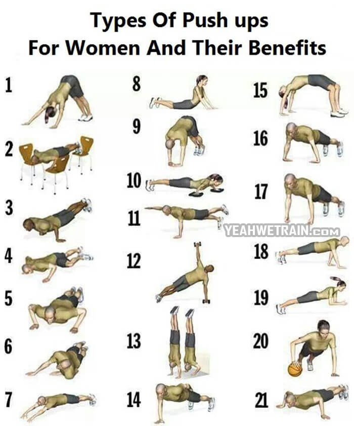 Types Of Push Ups for Women and Their Benefits - Healthy Workout
