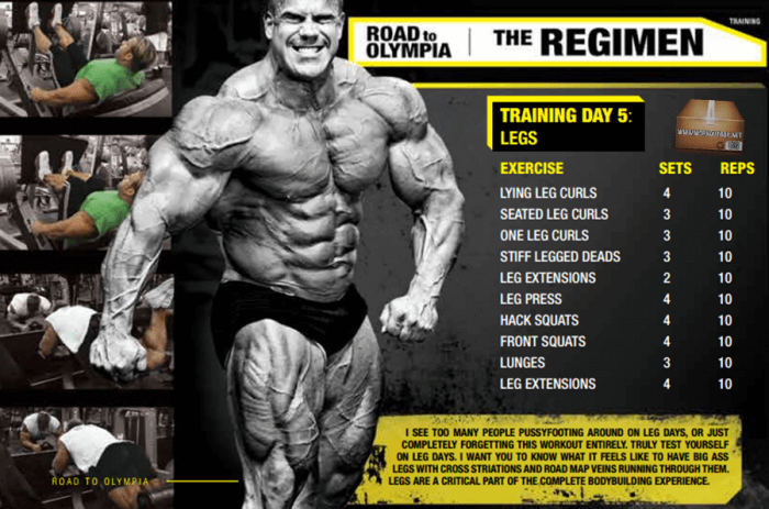 Training 5: Leg Day - Road To Olympia Jay Cutler Bodybuilder Abs