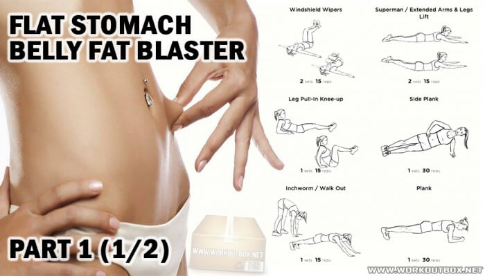 Flat Stomach Belly Fat Blaster Part 1 - Ultimate At Home Workout