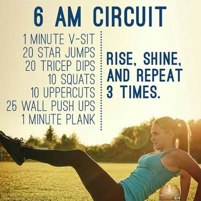 6AM Circuit Training - Healthy Fitness Workouts Plan To Be Fit !