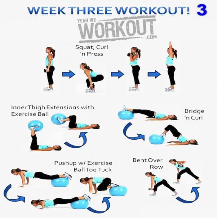 Week Three Workout Plan 3 - Healthy Fitness Full Body Training